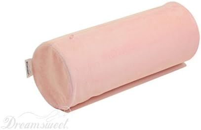 Dreamsweet 20" Memory Foam Large Round Roll Pillow w/Removable Cover, Pink