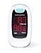 CONTEC CMS50M Fingertip Pulse Oximeter Blood Oxygen Saturation Monitor with Lanyard and Carrying case Blue White Color primary