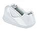 Acrimet Premium Desktop Tape Dispenser, Plastic, Non-Skid Base (Heavy Duty) (White Color)