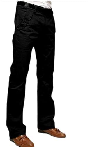 Sankt Men Cotton Solid-Colored Straight Long Vogue Jogging Casual Pants