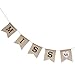 Pixnor Miss to Mrs Natural Burlap Banner for Party Decoration