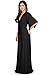 KOH KOH Womens Kaftan Short Sleeve Empire Waist Flowy V-Neck