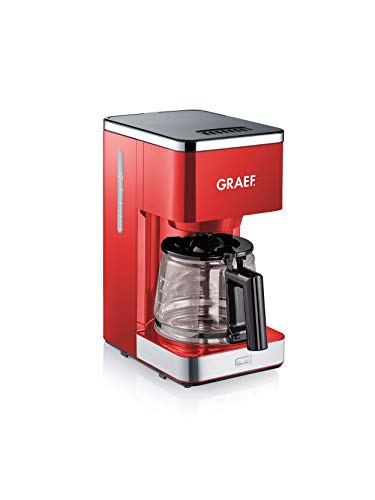 Graef Filterkaffeemaschine FK403EU mit Glaskanne, rot – Bild 6