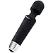 Angel Kiss 20X Multi-speed Handheld Electric Wand Massager - Cordless/Wireless Power Wand,Waterproof Electric Massager for Foot, Legs, Neck, Back, Shoulders (Black)