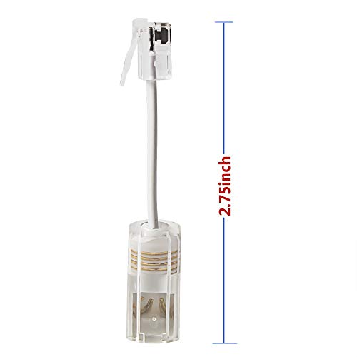Telephone Cord Detangler, ohCome Anti-Tangle Phone Cable 360 Degree Rotating Landline Swivel Cord Untangler Telephone Accessory White (5 Pack) - Thumbnail 2