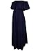 Aifer Women Off The Shoulder Ruffle Long Dress Side Split Beach Maxi Dresses