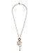 GUESS Factory Women's Gold-Tone Lock and Key Charm Necklace