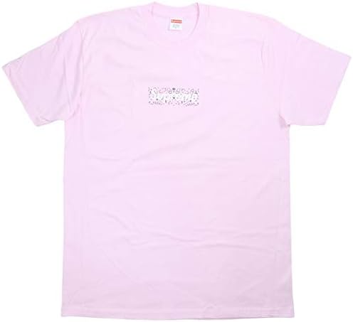 Amazon Supreme シュプリーム 19aw Bandana Box Logo Tee Tシャツ ピンク L 並行輸入品 Tシャツ カットソー 通販