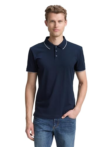 TOM TAILOR 1047821 Polo, 10668-Sky Captain Blue, L Hombres