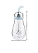 Keemanman Creative Bulb Cup,BPA Free Glass Travel Tea Mug,Cute Water Bottle with Neoprene Sleeve 14 Ounce (black)