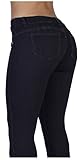 Curvify 600 Premium Women's Classic Butt Lift Skinny Jeans Black 13
