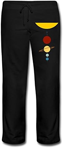 Wesley Minimal Solar System2 Women's Soft Sweatpants Black L