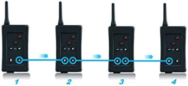 4pcs Bluetooth Intercom Referee BT intercom FBIM 4set Football Referee Full Duplex Bluetooth Interphone 1200M Synchronous Intercom Paired Wireless FM Function
