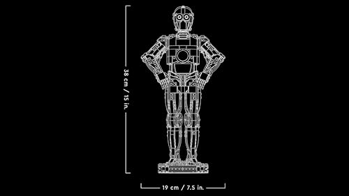 Star Wars 75398 C-3PO - Modellino di Droide da Costruire - Kit Modellismo per Adulti da Esposizione e da Collezione - Include Supporto, Targa Informativa e Minifigure - Idea Regalo per i Fan