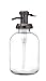 Bell Glass Soap Dispenser with Antique Bronze Metal Pump