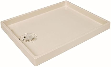Amazon スタンダード防水パン 寸法 ｗ８００ ｄ６４０ ｈ６３ ｍｍ 排水口位置 中央 ｃ 左 ｌ 色 アイボリーホワイト 材質 ａｂｓ樹脂 コマ パッキン Oリング