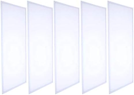 LUMINOSUM, LED Flat Panel Light 2x4 Ft Edge-Lit, 72W (160W Equivalent), 24 x 48'', Cool White 6000k, 6480lm, LED Troffer Light, 5-Pack