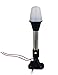Pactrade Marine All-Round Boat Navigation Lights - 9.5-Inch LED White Stern Light (Surface Mount, Fold-Down Base) - Boat Accessories for Pontoon, Yacht, Kayak