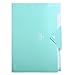 Skydue Office File Folders with 8 Pockets Letter Size Expanding Accordion Document Paper File Organizer (Light Blue)