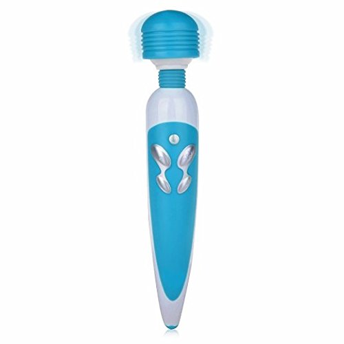 Sendida Adult Toy Sex Vibrator - 10 Frequency Powerful Sexy USB Rechargeable Wand Massager Vibrator Toy for Women - Blue
