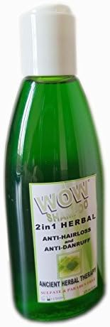 230ml/7.7oz WOW Natural Anti Dandruff Hair Loss Shampoo for Women & Men, Sulfate Free