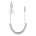 Car Charger with Car Holder, OoRange Lightning Coiled Car Charger for iPhone 7 Plus, iPhone Se, iPhone 6 6S Plus