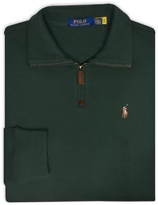 POLO RALPH LAUREN Men's Half Zip French Rib Cotton Pullover