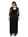Chicwe Women's Plus Size Stretch Lace Maxi Dress - Evening Wedding Cocktail Party Dress Pure Black 1X