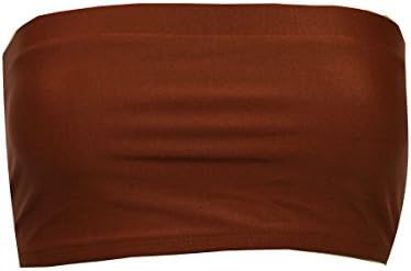 BC-Bandeau Tube Top Bra / Swimwear Top - Burgundy SM