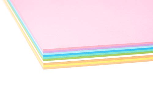 perfect ideaz - 50 Blatt Fotokarton DIN-A4, 10 Pastell-Farben, 300 g/m², Made in Germany, Blauer Engel zertifiziert – Bild 6