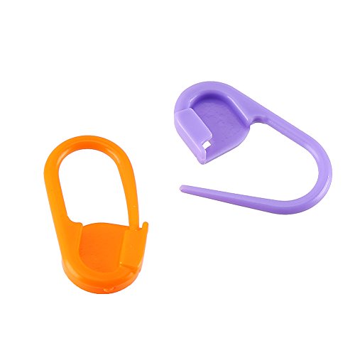 LOKIPA Crochet Locking Stitch Markers for Knitting 120pcs Mixed Color Stitch Marker Set Knitting Stitch Counter Needle Clips - Thumbnail 2