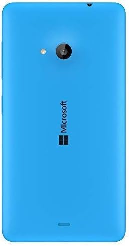 Unsstore Replacement Battery Back Door Cover Panel for Microsoft Nokia Lumia 535 [Black - White - Blue] (Blue) + Free SIM Adapter