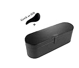 Dyson Supersonic Hair Dryer Case, Portable Magnetic Flip PU Leather Moistureproof Anti-scratch Dustproof Organizer Travel Gift Case for Dyson Supersonic Hair Dryer (black)