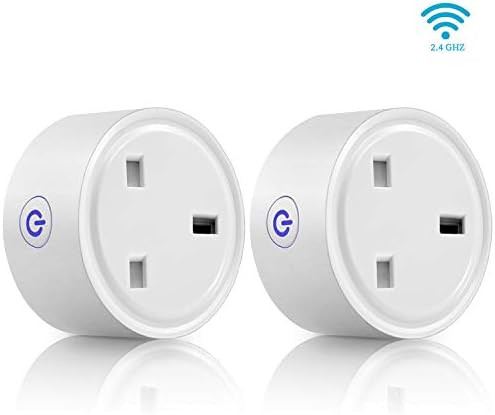 WiFi Smart Plug Mini AISIRER Alexa Plugs, Timer Remote Control Plug Socket No Hub Required,Smart Socket Support Amazon Alexa Google Assistant IFTTT(UK Plug)