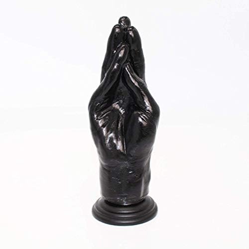Maxcoo Tshirt Änàl Sexo-Toys Cheap New 21.5Cm/ 8.46 Inchs Arm Fisting Hand Shape Änàl Māsturbātǐón Bútt-Plug Big Fist Sexo-Toys for Women Gay,Black Structures