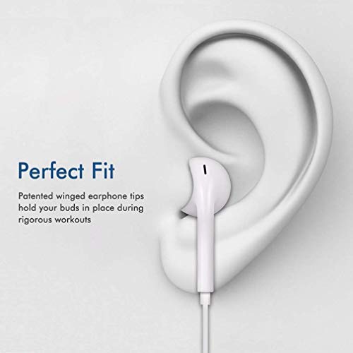 Earbuds/Headphones/Earphones,3.5mm Wired Headphones Noise Isolating Earphones Built-in Microphone & Volume Control Compatible Apple iPhone 6s/plus/6/5c/se/5s/iPad/Samsung/Android/MP3 MP4-03