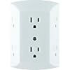 GE 6-Outlet Extender, Grounded Wall Tap, Adapter Spaced Outlets, 3-Prong, Quick and Easy Install, UL Listed, White…