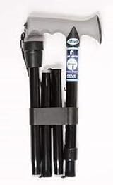 Drive DeVilbiss Folding Walking Stick Gel Grip Black Adjustable 82.5-92.5 cm view 3