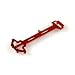 Helion HLNA0166 Animus Aluminum Chassis Top Plate, Orange