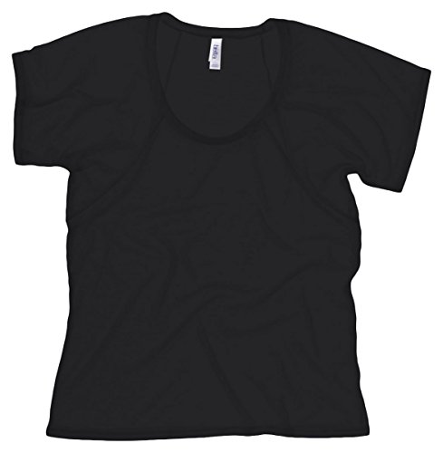 Bella Ladies Melody Flowy T-Shirt, black, Medium