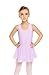 Zaclotre Kid Girls Hollow Back Sleeveless Ballet Dress Dance Leotard with Skirt