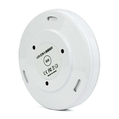 Sonmer 6 LED Wireless PIR Auto Motion Sensor Infrared Night Light,Cabinet Stair Lamp (White)