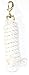 Hamilton Cotton Lead with Brass-Plated Bolt Snap, White, 3/4