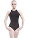 Dance Favourite Flower Printed Mesh Cotton Ballet Leotards For Girls Gymnastics and Women,AM01B15