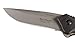 CRKT Shenanigan Z EDC Folding Knife: Utility Everyday Carry, Bead Blast Blade, Flipper Open, Liner Lock, Textured Black Nylon Frame Handle, Pocket Clip K480KKP