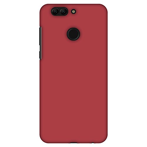 AMZER Slim Fit Handcrafted Designer Printed Hard Shell Case Back Cover for Huawei Nova 2 Plus - Amaranth Red