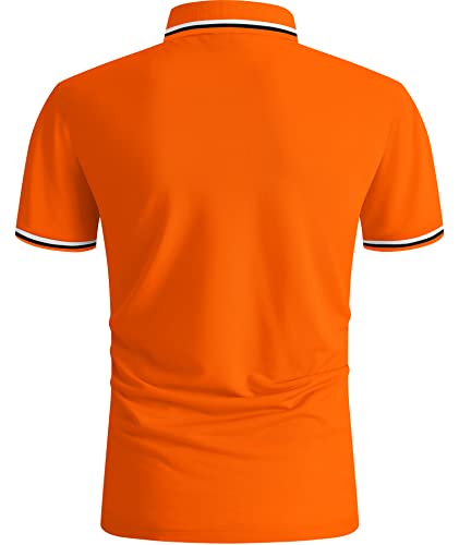 SwissWell Men's Polo Short Sleeve Quick Dry Golf Polo Sports Men's T-Shirt Tennis Breathable Summer T-Shirt