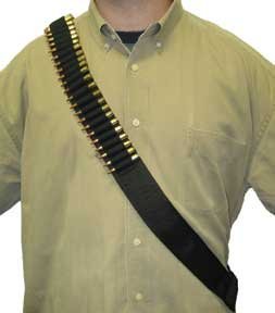 Rifle Cartridge Bandoleer - Holds 50 - 223 to 44 Magnum or 410 Shells - Bagmaster
