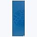 Gaiam Dry-Grip Yoga Mat - 5mm Thick Non-Slip Exercise & Fitness Mat for Standard or Hot Yoga, Pilates and Floor Workouts - Cushioned Support, Non-Slip Coat - 68 x 24 Inches - Blue