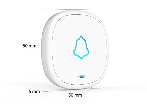 KERUI Wireless Waterproof Panic Touch Button Doorbell 433MHz Emergency Calling Alert F52 for Home Alarm System Security